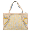 FENDI Zucchino Canvas Hand Bag Multicolor Gold Auth 159377-2