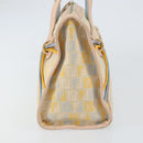 FENDI Zucchino Canvas Hand Bag Multicolor Gold Auth 159377-3