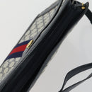 GUCCI GG Supreme Sherry Line Shoulder Bag PVC Navy Gold 010 378 Auth 159381-6