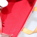 LOUIS VUITTON Monogram Vernis Reade PM Hand Bag Red Rouge M91088 LV Auth 159382-11