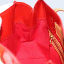 LOUIS VUITTON Monogram Vernis Reade PM Hand Bag Red Rouge M91088 LV Auth 159382-20