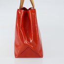 LOUIS VUITTON Monogram Vernis Reade PM Hand Bag Red Rouge M91088 LV Auth 159382-3