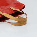 LOUIS VUITTON Monogram Vernis Reade PM Hand Bag Red Rouge M91088 LV Auth 159382-7