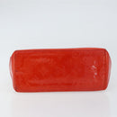 LOUIS VUITTON Monogram Vernis Reade PM Hand Bag Red Rouge M91088 LV Auth 159382-5