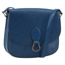 LOUIS VUITTON Epi Saint Cloud GM Shoulder Bag Toledo Blue M52195 LV Auth 159383-1