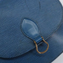 LOUIS VUITTON Epi Saint Cloud GM Shoulder Bag Toledo Blue M52195 LV Auth 159383-15