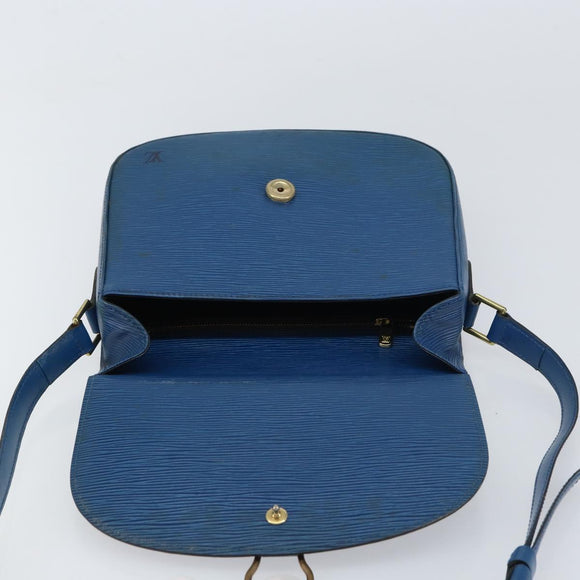 LOUIS VUITTON Epi Saint Cloud GM Shoulder Bag Toledo Blue M52195 LV Auth 159383