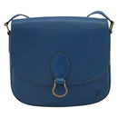 LOUIS VUITTON Epi Saint Cloud GM Shoulder Bag Toledo Blue M52195 LV Auth 159383-2
