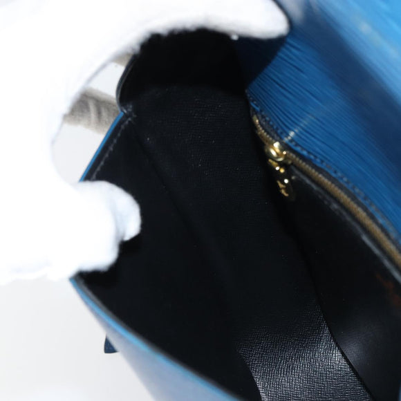LOUIS VUITTON Epi Saint Cloud GM Shoulder Bag Toledo Blue M52195 LV Auth 159383