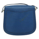 LOUIS VUITTON Epi Saint Cloud GM Shoulder Bag Toledo Blue M52195 LV Auth 159383-3
