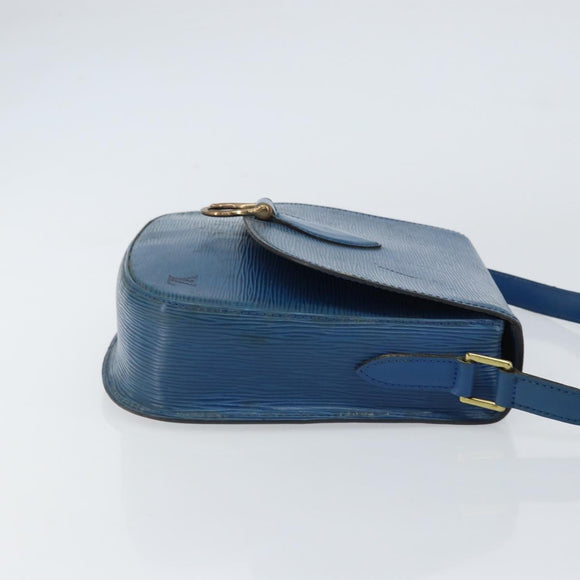 LOUIS VUITTON Epi Saint Cloud GM Shoulder Bag Toledo Blue M52195 LV Auth 159383