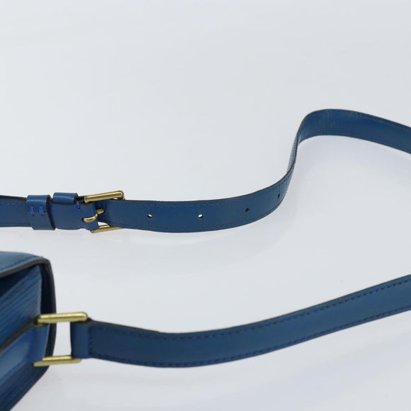 LOUIS VUITTON Epi Saint Cloud GM Shoulder Bag Toledo Blue M52195 LV Auth 159383