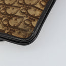 Christian Dior Trotter Canvas Shoulder Bag Beige Gold Auth 159384-13