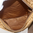 PRADA Shoulder Bag Nylon Brown Silver Auth 159385-18