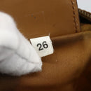 PRADA Shoulder Bag Nylon Brown Silver Auth 159385-12