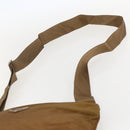PRADA Shoulder Bag Nylon Brown Silver Auth 159385-8