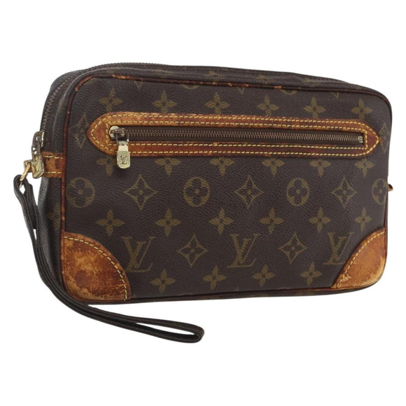 LOUIS VUITTON Monogram Marly Dragonne GM Clutch Bag M51825 LV Auth 159390