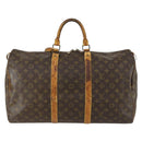 LOUIS VUITTON Monogram Keepall 50 Boston Bag M41426 LV Auth 159391-13