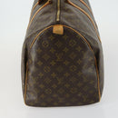 LOUIS VUITTON Monogram Keepall 55 Boston Bag M41424 LV Auth 159392-3