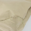 Salvatore Ferragamo Vala Hand Bag Nylon Beige Silver Auth 159394-9