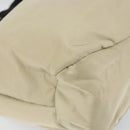 Salvatore Ferragamo Vala Hand Bag Nylon Beige Silver Auth 159394-14