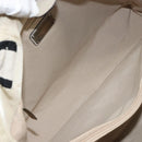 Salvatore Ferragamo Vala Hand Bag Nylon Beige Silver Auth 159394-11