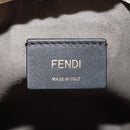 FENDI Zucchino Canvas Mini Montrezor Hand Bag 2way Orange Gold Auth 159396V-21