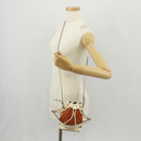 FENDI Zucchino Canvas Mini Montrezor Hand Bag 2way Orange Gold Auth 159396V-24