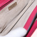 PRADA Shoulder Bag Enamel 2way Red Silver Auth 159397-19