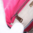 PRADA Shoulder Bag Enamel 2way Red Silver Auth 159397-25