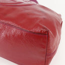 GUCCI Soho Chain Tote Bag Red Gold Auth 159398-9