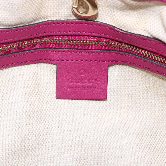 GUCCI Soho Chain Tote Bag Red Gold Auth 159398