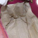 GUCCI Soho Chain Tote Bag Red Gold Auth 159398-19