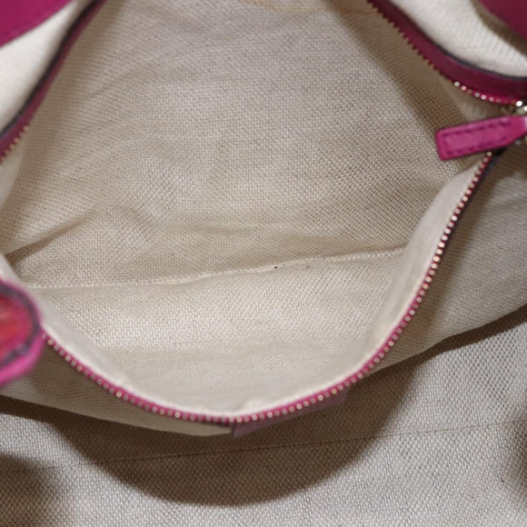 GUCCI Soho Chain Tote Bag Red Gold Auth 159398