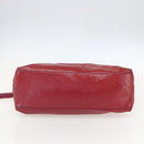 GUCCI Soho Chain Tote Bag Red Gold Auth 159398-5