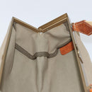 Miu Miu Hand Bag Canvas Khaki Gold Auth 159399-17