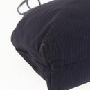 LOEWE Shoulder Bag Nylon Navy Gold Auth 159401-16
