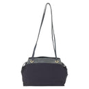 LOEWE Shoulder Bag Nylon Navy Gold Auth 159401-2