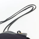 LOEWE Shoulder Bag Nylon Navy Gold Auth 159401-8