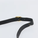 GUCCI GG Supreme Web Sherry Line Bag PVC Black Gold 116 02 076 Auth 159403-8
