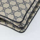 GUCCI GG Supreme Sherry Line Shoulder Bag PVC Navy Gold 41 02 090 Auth 159405-13
