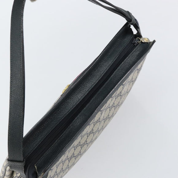 GUCCI GG Supreme Sherry Line Shoulder Bag PVC Navy Gold 41 02 090 Auth 159405