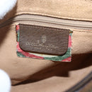 GUCCI GG Supreme Web Sherry Line Bag PVC Beige Gold 89 02 032 Auth 159407-17