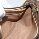 GUCCI GG Supreme Web Sherry Line Bag PVC Beige Gold 89 02 032 Auth 159407-18