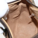 GUCCI GG Supreme Web Sherry Line Bag PVC Beige Gold 89 02 032 Auth 159407-19