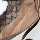 GUCCI GG Supreme Web Sherry Line Bag PVC Beige Gold 89 02 032 Auth 159407-21