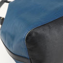 LOUIS VUITTON Epi Petit Noe Shoulder Bag Bicolor Black Blue M44152 Auth 159409-14