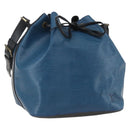 LOUIS VUITTON Epi Petit Noe Shoulder Bag Bicolor Black Blue M44152 Auth 159409-1