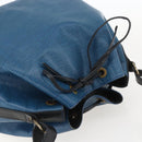 LOUIS VUITTON Epi Petit Noe Shoulder Bag Bicolor Black Blue M44152 Auth 159409-6