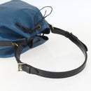 LOUIS VUITTON Epi Petit Noe Shoulder Bag Bicolor Black Blue M44152 Auth 159409-7